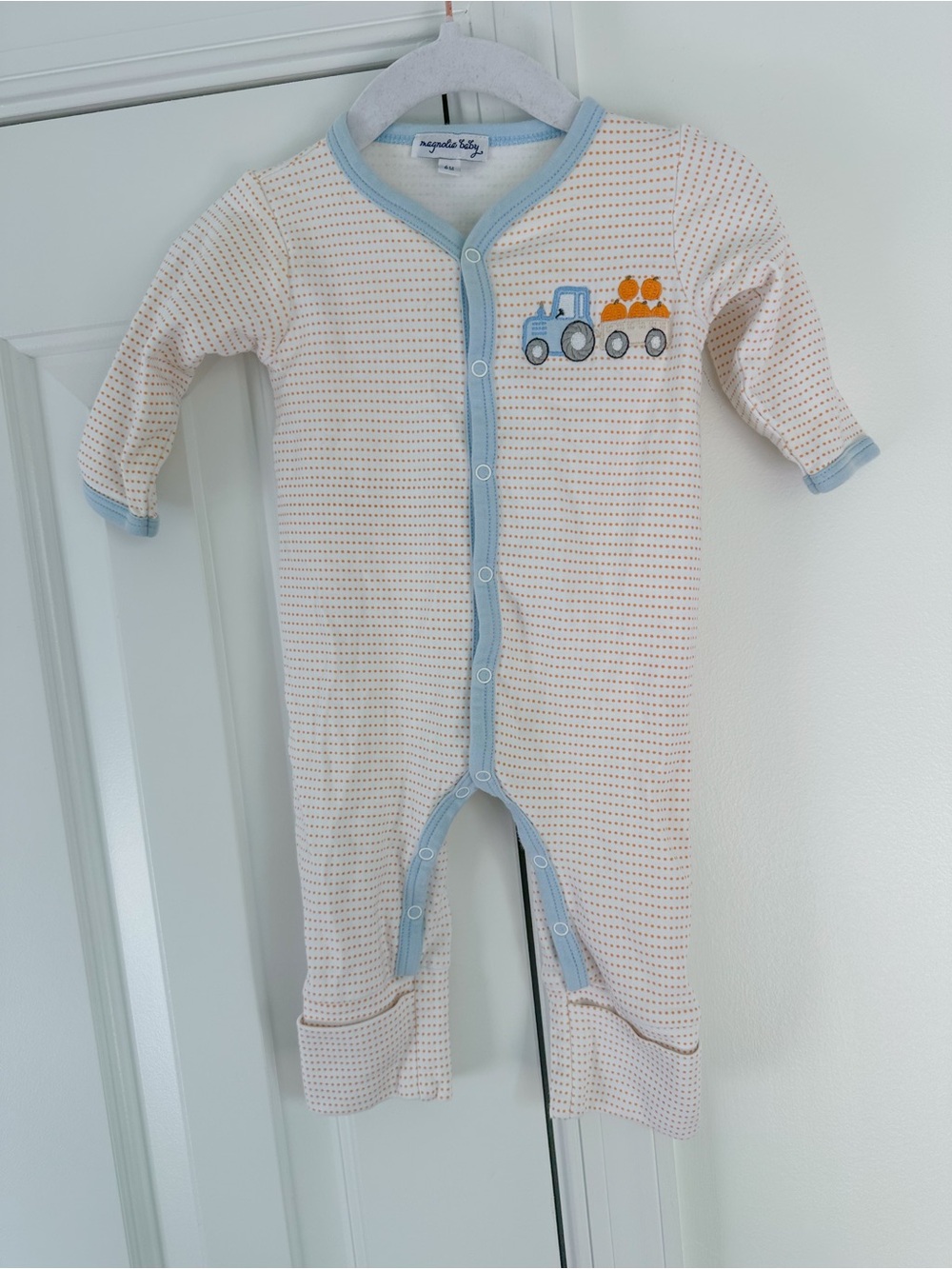 Magnolia Baby Fall pumpkin outfit 6m VGUC